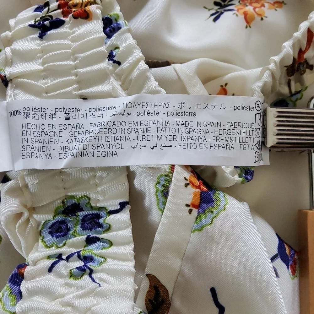 Zara Multicolor Floral Pants Size XL